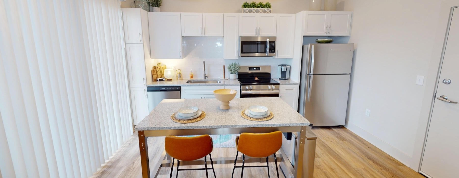 kitchen with stainless steel appliances