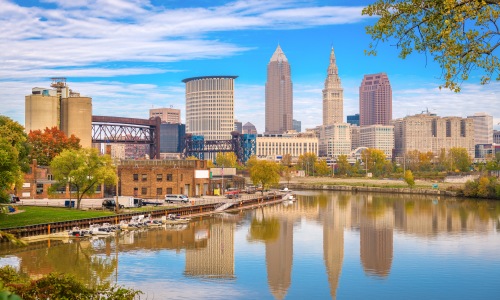 downtown cleveland skyline